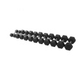 China Factory Price Pesas Fitnessstudio Geräte Fitness Gummi -Hex -Dumbbell -Set